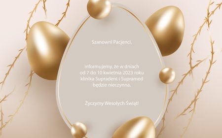 Życzenia wielkanocne dla pacjentów kliniki Supramed